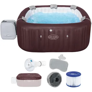 BESTWAY Maldives HydroJet Pro 201 x 201 x 80 cm Mahagoni