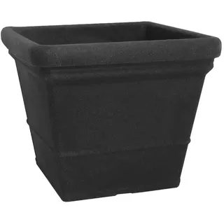 Scheurich Pflanzkübel Pflanzkübel Pflanzkübel Pflanztopf Blumenkübel "Lisa" aus Kunststoff schwarz 50 cm