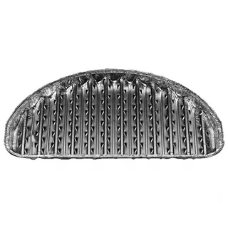 Alu Grillpfannen Grillschalen BBQ 34.4 x 22.4cm eckig rund halbrund Auswahl
