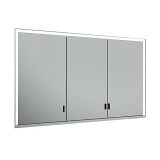 Keuco Royal Lumos Spiegelschrank für Wandeinbau, 3 lange Türen, 1200 x 735 x 165mm, DALI steuerbar