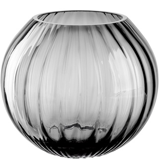 LEONARDO HOME Kugelvase POESIA 17,5 cm grau, 038941, Glas