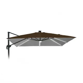 Ersatzschirm Für Ampelschirm Sonnenschirm Gartenschirm 3x3 Aluminium Arm Paradise Led Brown Light