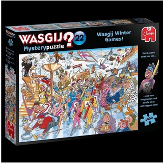 Jumbo Spiele Puzzle Wasgij Mystery 22 - Wasgij Winterspiele - 1000 Teile, Puzzleteile