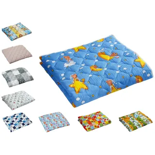 Babyfrücht Krabbeldecke CLP: "Bär, Mond & Sterne", Fb. blau, rutschfest/wasserfest, Serie: Comfort-Line Premium (CLP) - Artikel 10095, ca. 130x150cm groß, 60°C waschbar