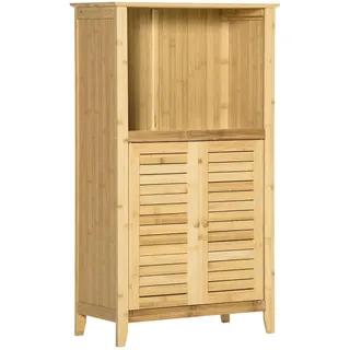 Homcom Badschrank 50 x 92 x 25,5 cm Natur
