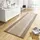 Teppich Läufer 80x450cm Teppichläufer Weicher Teppich Modernes Design Läufer für Flur Kinderzimmer Badezimmer Küche Dekoläufer Beige Creme