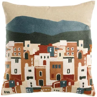 Vivaraise Besticktes, Mehrfarbig, Textil, 45x45 cm, Wohntextilien, Kissen, Dekokissen
