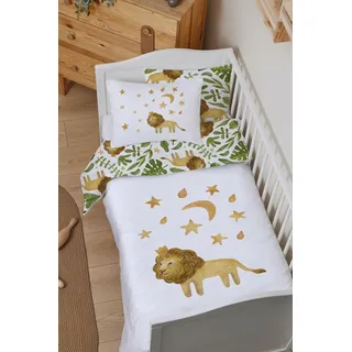 MNZ-Bio-Baby-Bettbezug-Set (100 x 150) – für Baby-Serie – Der Löwe unter den Sternen BSNVRBB001121
