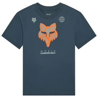 Fox Girls T-Shirt Image Print Blau