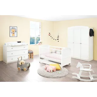Pinolino Kinderzimmer Laura breit groß 3-tlg. weiß