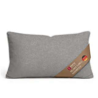 biberna Kissenbezug Melange 40 x 80 cm Grau