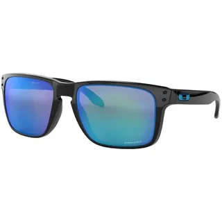 Oakley Holbrook XL, Sonnenbrille Prizm Polarized - Matt-Schwarz Blau/Violett-Verspiegelt
