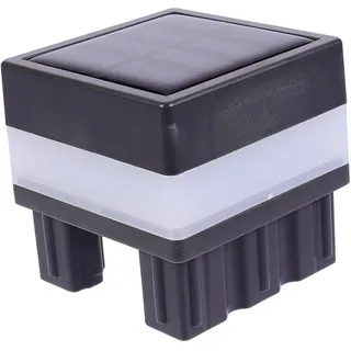 Mikikit 1stk Solar Post Lampe Led-zaunpfosten Led-solarleuchten Zaunpfostenkappenlichter Säulen Außenlampe Außensäule Solarenergielampe Led-außenleuchten Plastik Gartenbeleuchtung Draussen