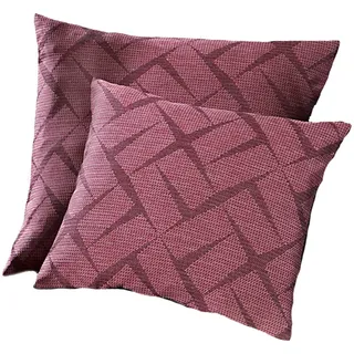 WECKBRODT Kissenbezug Jasper 48 x 48 cm Rot