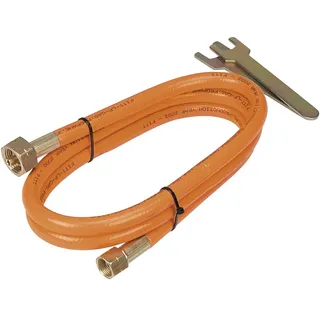 Topex Propangasschlauch mit Verbinder 2-5m Gasschlauch Gasanschlussschlauch Propan Butan Verbindungsschlauch (2m)
