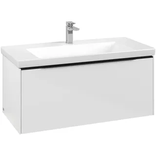 Villeroy & Boch Waschbeckenunterschrank 1 Auszug 97,3 x 47,8 x 42,9 cm Brilliant White/Volcano Black