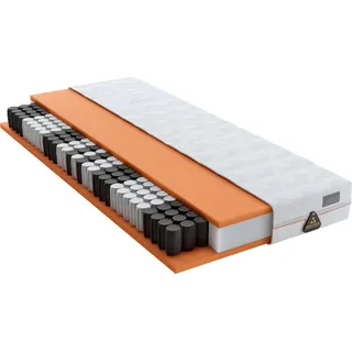 Taschenfederkernmatratze Matratze GELTEX® Quantum Pure 200 TFK, Matratze in diversen Größen, Schlaraffia, 20 cm hoch, wunderbarer Schlafkomfort! weiß 100 cm x 200 cm x 20 cm
