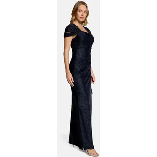 Vera Mont Abendkleid Glitzer-Look Blau/Grau 44
