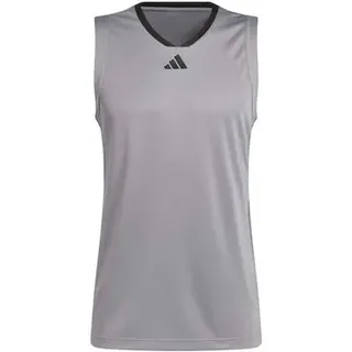 adidas Herren Shirt Basketball Legends, Größe 4XL in Grau GRETHR/BLACK