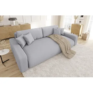 Filippo Schlafcouch Cord 2-Sitzer Grau