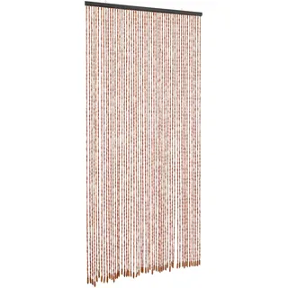 Holz Perlenvorhang Türvorhang 90x200 cm Holzperlenvorhang 52 Stränge Bambus Holz Türvorhang Deko Holzperlen Vorhang für Tür