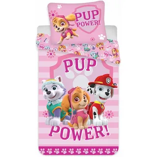 Procos, Kinderbettwäsche, Paw Patrol Bettdecke 140×200 cm, 70×90 cm Mikrofon (200 x 140 cm, 90 x 70 cm)