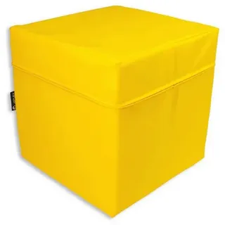 JEFlex Sitzwürfel Kunstleder 40 x 40 x 40 cm Gelb