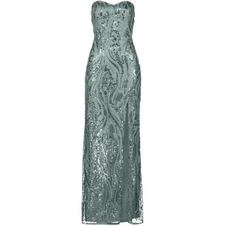 Vera Mont Damen Abendkleid mit Pailletten 40, Platinum Grey - 40