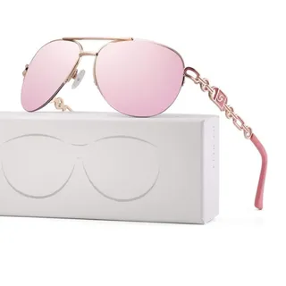 UKKD Sonnenbrille Sonnenbrille Frauen Uv 400 Mirror Pilot Rosa Weiß Weibliche Sun Gases Shades Dames