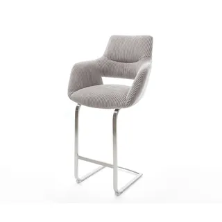 DeLife Barstuhl Yago-Flex 60 x 110 x 58 cm Silbergrau