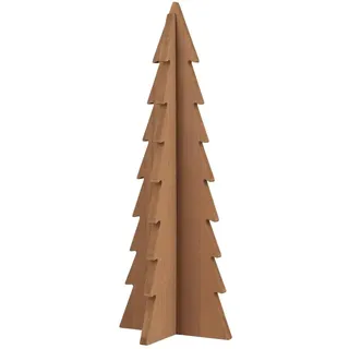 IB Laursen Deko Tannenbaum stehend aus Holz, 13.3 x 13.3 x 35.3 cm, braun