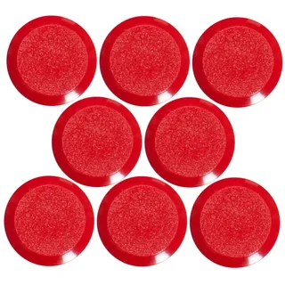 MAUL Magnete rund rot MAULpro 8er Set Starke Haftung bruchsicher | schnell sichtbar markieren, sicherer Halt für Notizen, handliches Mini-Format, robuste Kunststoffkappe