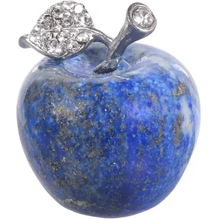 Lovionus89 Lapislazuli Apfel Figur – Heilkristall Schutzstein Energiestein Deko | 3,3cm Naturstein Geschenk