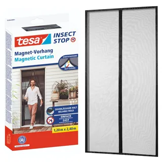 Tesa Insect Stop Magnetvorhang 120 x 240 cm Anthrazit