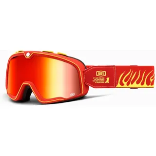 100% Barstow Death Spray Motorrad Brille verspiegelt Red Mirror Red
