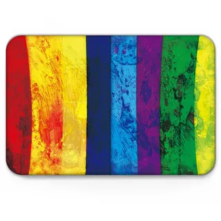 DUO ER Stolz Fußmatte Horizontal Regenbogen Farbige Flagge von Parade Freiheit Gleichheit Liebe Leidenschaft Thema Wohnkultur Tür Stock Matte Teppiche (Farbe : 3, Size : 60x80cm)