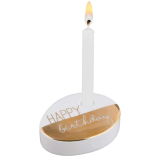 Räder Wunschkerze Happy Birthday - Geburtstagskerze - Kerze - Candle - Porzellan und frei von Paraffin