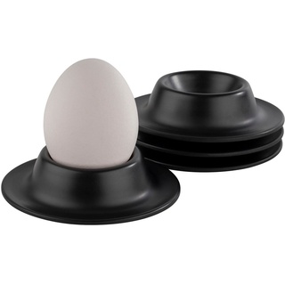 APS Eierbecher, (Set, 4-tlg), hochwertiges Melamin schwarz