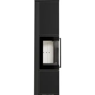 Kratki TORA/L 8 kW Ø 150 Quarzsinter Schwarz / Brennraum Weiß