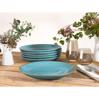 CreaTable Essteller NATURE COLLECTION 27 cm blau 6er Set