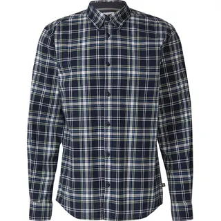 s.Oliver Kariertes Langarmhemd Blau / Mehrfarbig XL