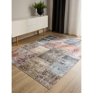 benuta George Kurzflorteppich 80 x 150 cm Multicolor