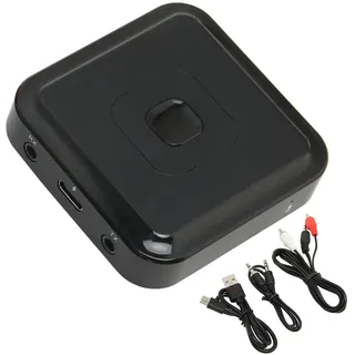 Bluetooth Sender Empfänger, BT‐22 3 in 1 Bluetooth 5.1 Adapter mit TX RX Anruffunktion für Heimkino, Smartphones, Stereoanlage und Autolautsprecher