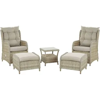 Beliani Lounge Set 5-tlg. Beige