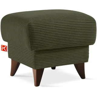 konsimo® Hocker Gustavo II Textil 53 x 49 x 53 cm Grün