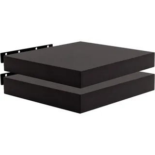 Woltu Wandregal 30 x 22,9 x 3,8 cm Schwarz
