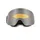 provoqe stylische verspiegelte mit Anti-Fog-Beschichtung und Over-The-Glasses-Konstruktion für Damen und Herren black matt mirror silver/yellow clear