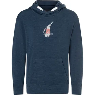 super.natural Ski Bunny Kinder Hoodies blau Größe 110 Trekking Hautfreundlich Merinowolle