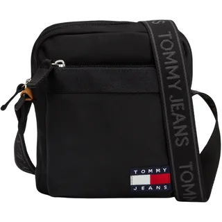 Tommy Jeans Herren Umhängetasche Reporter Klein mit Reißverschluss, Schwarz (Black), Einheitsgröße - Einheitsgröße