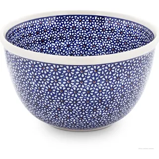 Original Bunzlauer Keramik 2,25 Liter Schüssel Schale Ø20,5 cm besonders hoher Rand Rührschüssel Salatschüssel Beilagenschüssel Obstschale [F...